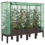 vidaXL Plantenbak verhoogd met kashoes 160x40x140 cm, Verzenden, Nieuw
