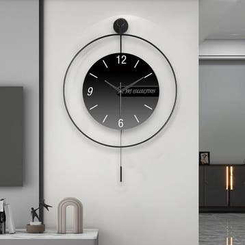 Horloge murale 50x70cm noire - Seconde chance -43%, Verzenden, Nieuw