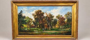 Nicola Palizzi (1820-1870), Attrib. (Siglat N.P.) - Campagna