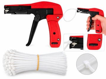 Veiling - Kabelbindertang inclusief 100 witte tyraps, Bricolage & Construction