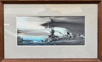 Ricardo Benaim (1949) - Abstraction - Marine (vendu sans, Antiek en Kunst