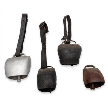 Decoratief ornament (4) - Set 4 Campanacci Antichi da