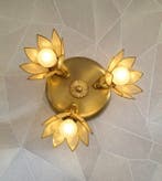 Lampe murale - Métal au look doré - Plafonnier et lampe