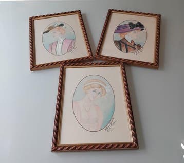 Themacollectie - Schilderijen en decoratieve schilderijtjes.