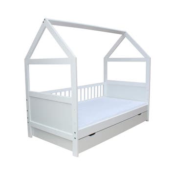 Peuterbed huisje | 140x70 | Wit | Laatste Stuks!, Kinderen en Baby's, Ophalen of Verzenden, Nieuw