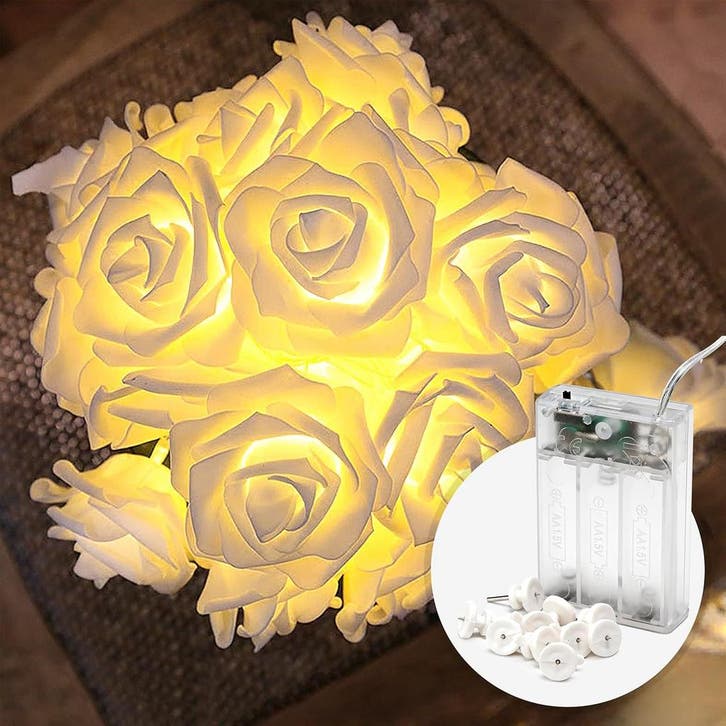 2dekans | CozyHome Decoratieve Rozen-lichtketting - 4m & 20, Huis en Inrichting, Lampen | Overige, Ophalen of Verzenden