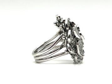 Ring - 18 karaat Witgoud - 1.16ct. tw. Diamant (Natuurlijk)