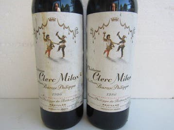 1986 Chateau Clerc Milon - Bordeaux, Pauillac 5ème Grand Cru, Nieuw