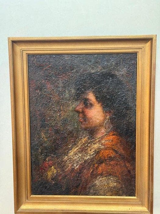 Antonio Mancini (1852-1930), Attrib. - Popolana, Antiquités & Art, Art | Peinture | Classique