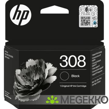 HP 308 originele zwarte inktcartridge EU, Computers en Software, Verzenden, Nieuw