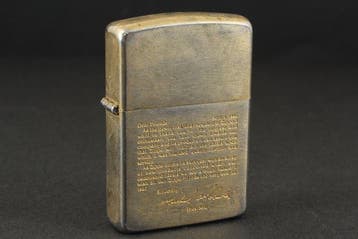 Zippo - Commemorative President Message - Zakaansteker -