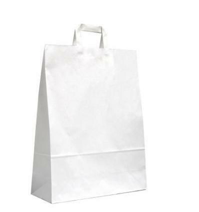 *TIP*  50 kleine witte papieren draagtassen met gedraaide h, Articles professionnels, Aménagement de Bureau & Magasin | Commerce & Inventaire