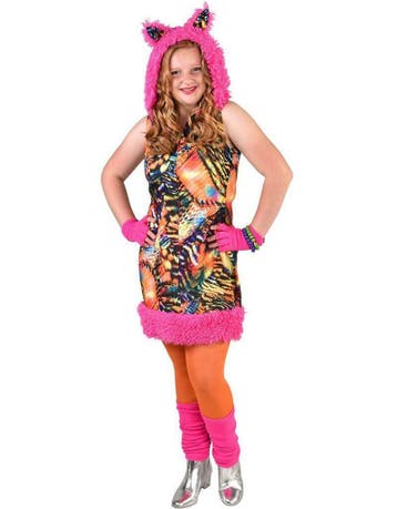 Multicolor tijger jurk voor meisjes, Ophalen of Verzenden