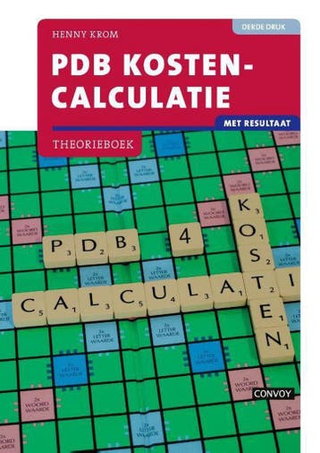 PDB Kostencalculatie met resultaat 9789463171656 H.M.M. Krom, Verzenden, Zo goed als nieuw, H.M.M. Krom