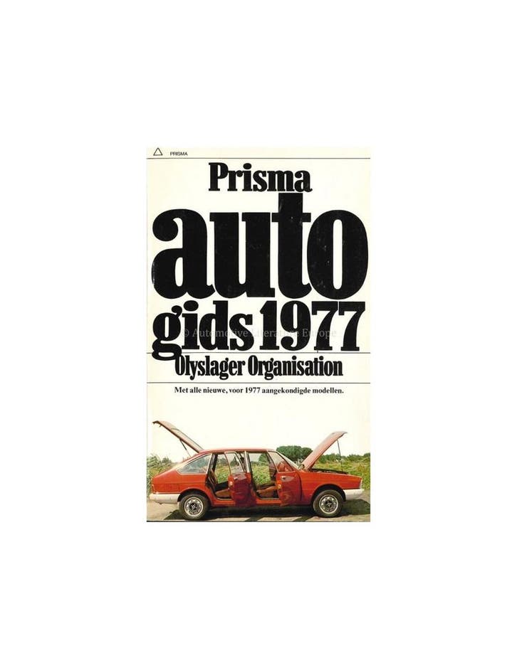 1977 PRISMA AUTOGIDS NEDERLANDS, Livres, Autos | Livres, Enlèvement ou Envoi