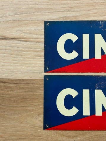 Cinzano / H.Philippault Montreuil - Plaque - Metaal