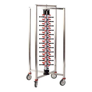 Bordenrek inklapbaar | Voor 48 borden | 480x480x1270(h)mm, Zakelijke goederen, Horeca | Keukenapparatuur, Verzenden, Nieuw in verpakking