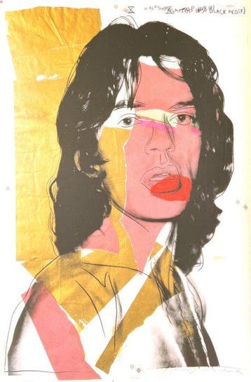 Andy Warhol - Mick Jagger - Années 1970
