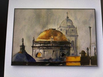 Javier Plata (XX-XXI) - Cúpula de la catedral de Cádiz 2No, Antiquités & Art