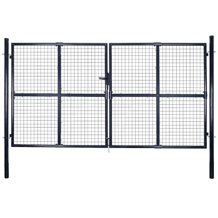vidaXL Tuinhek van gaas gegalvaniseerd staal 300x200 cm, Tuin en Terras, Tuinpoorten, Nieuw, Verzenden
