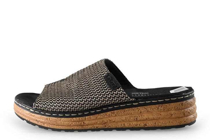 Rieker Muiltjes in maat 41 Zwart, Kleding | Dames, Schoenen, Zwart, Zo goed als nieuw, Verzenden