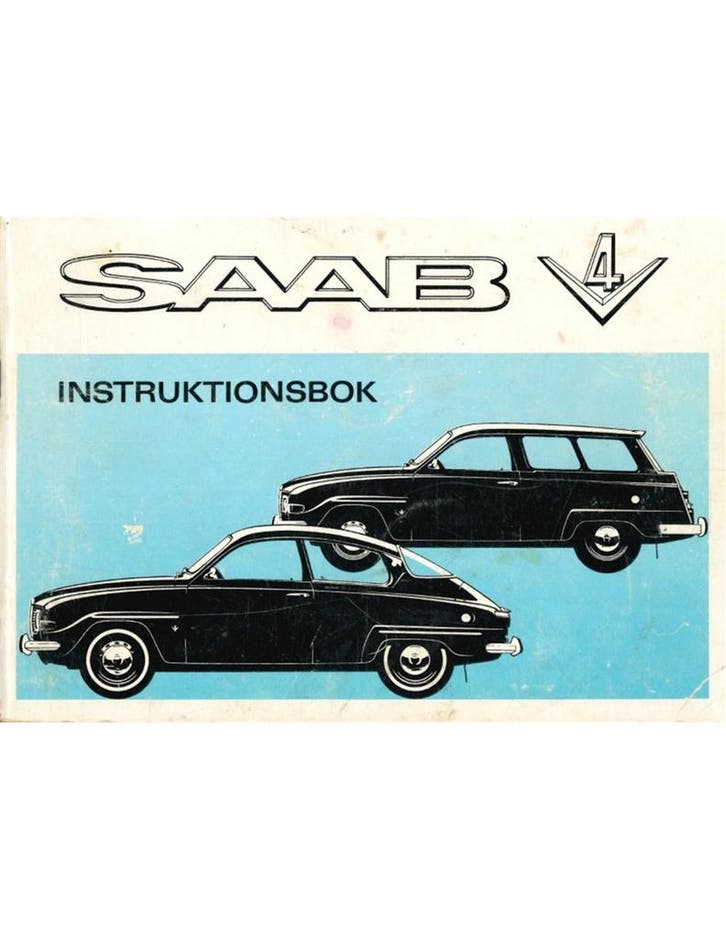 1969 SAAB 95 | 96 V4 INSTRUCTIEBOEKJE ZWEEDS, Auto diversen, Handleidingen en Instructieboekjes