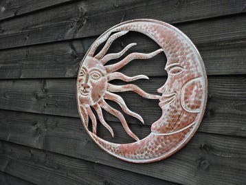 Wanddecoratie - Azië - Metaalzon - Wandornament