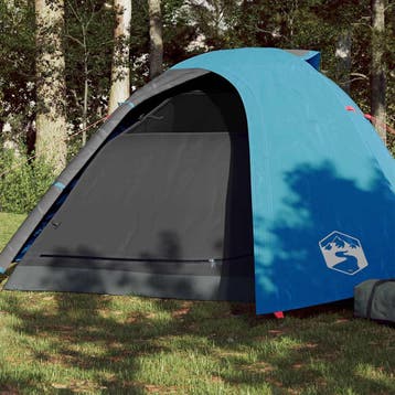 vidaXL Koepeltent 4-persoons waterdicht blauw, Verzenden
