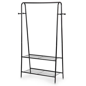 Kledingrek Zwart Staal | Retour deal | 10% korting, Verzenden, Zo goed als nieuw