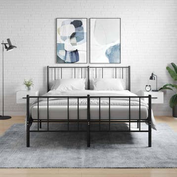 vidaXL Nachtkastjes 2 st wandgemonteerd 35x35x20 cm, Verzenden