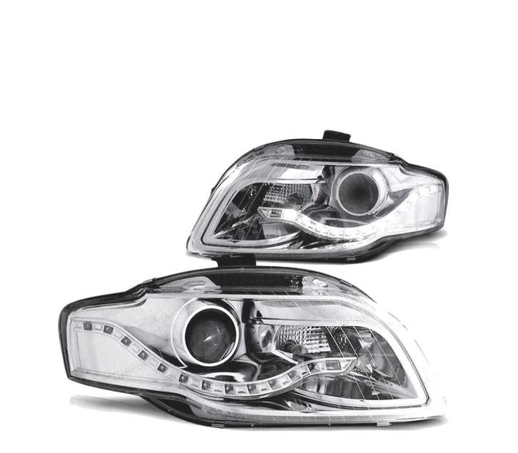 Phares Led Pour Audi A4 B7 04-08 Chromé, Auto-onderdelen, Verlichting, Verzenden