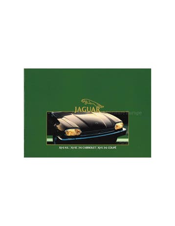1985 JAGUAR XJS BROCHURE NEDERLANDS