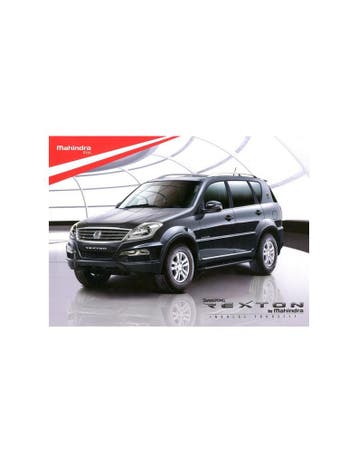 2013 MAHINDRA REXTON BROCHURE ENGELS, Ophalen of Verzenden, Nieuw