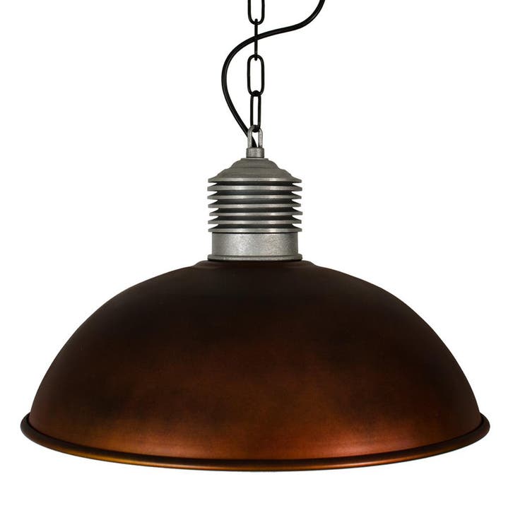 Industriële lampen Hanglamp Industrieel II Copper Look, Huis en Inrichting, Lampen | Hanglampen, 75 cm of meer, Nieuw, Metaal