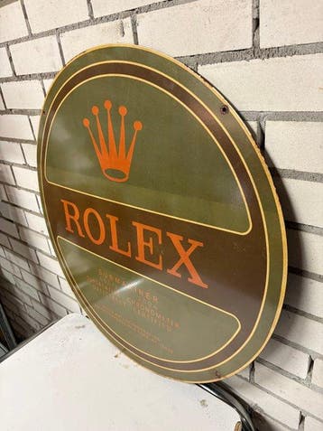 XXL Emaille reclamebord – Rolex Submariner – Rond – 76 cm –, Antiek en Kunst