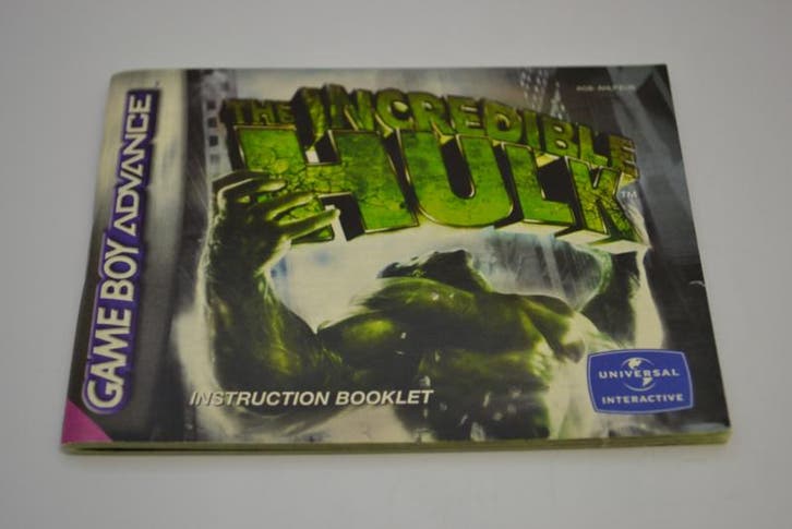 The Incredible Hulk (GBA EUR MANUAL), Games en Spelcomputers, Spelcomputers | Nintendo Consoles | Accessoires