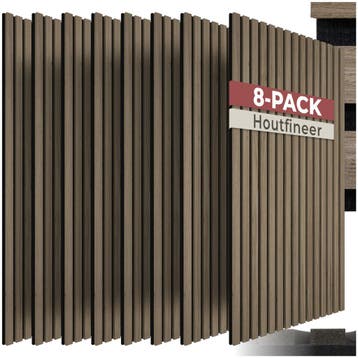 Akoestische panelen Sonic Wall III in houtlook, Verzenden