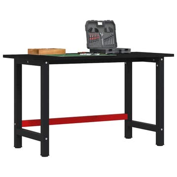 vidaXL Werkbank 140x60x81,5 cm massief eikenhout donkerbruin, Verzenden