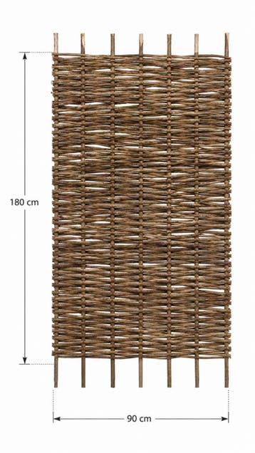 Hazelaarscherm 180 x 90 cm, Verzenden