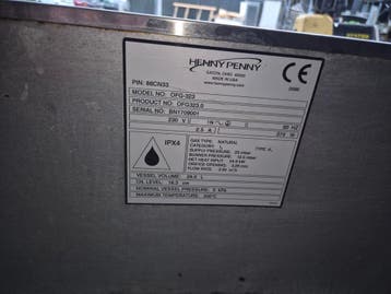 Faillissementsveiling Henny Penny OFG-323 gas fryer