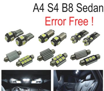 Kit 17 Ampoules Led Intérieur Pour Audi A4 S4 Rs4 B8 Quattro, Verzenden