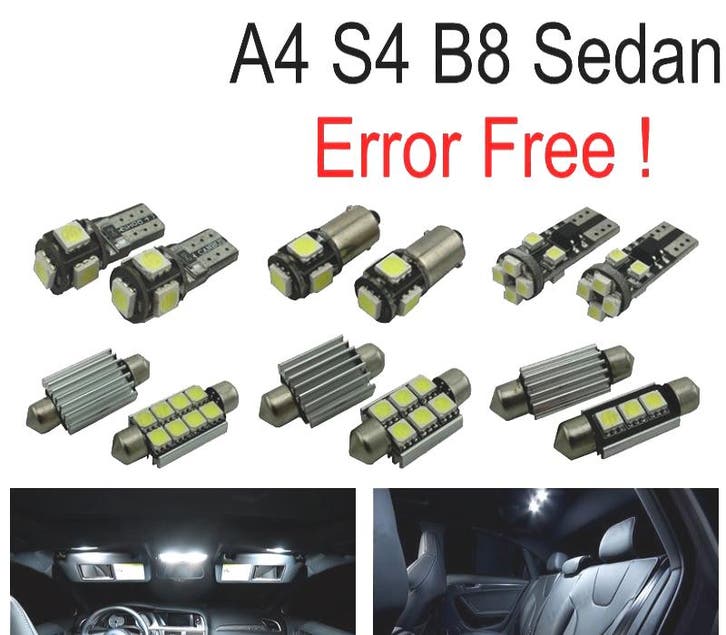 Kit 17 Ampoules Led Intérieur Pour Audi A4 S4 Rs4 B8 Quattro, Autos : Pièces & Accessoires, Éclairage, Envoi