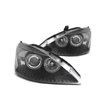PHARES POUR FORD FOCUS 01-04 ANGEL EYES NOIR, Verzenden