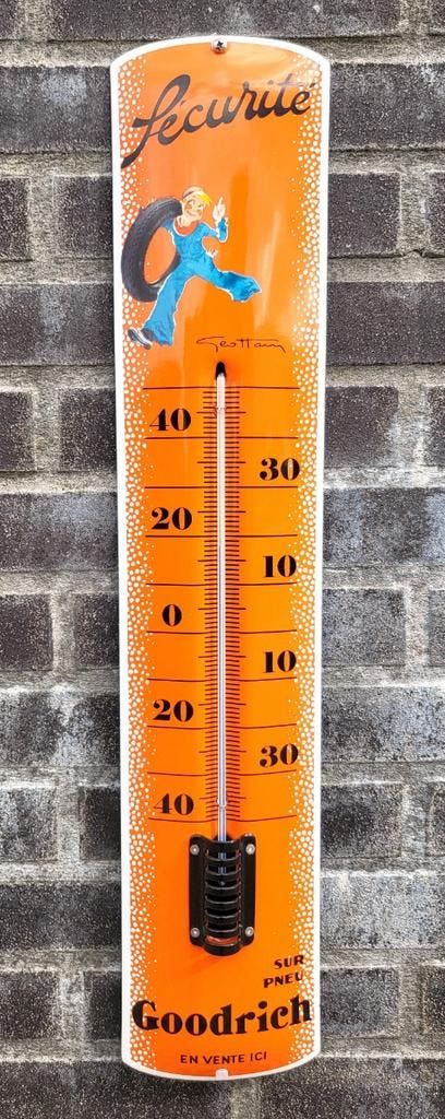 emaille thermometer Goodrich Sécurité EN VENTE ICI, Collections, Marques & Objets publicitaires, Envoi
