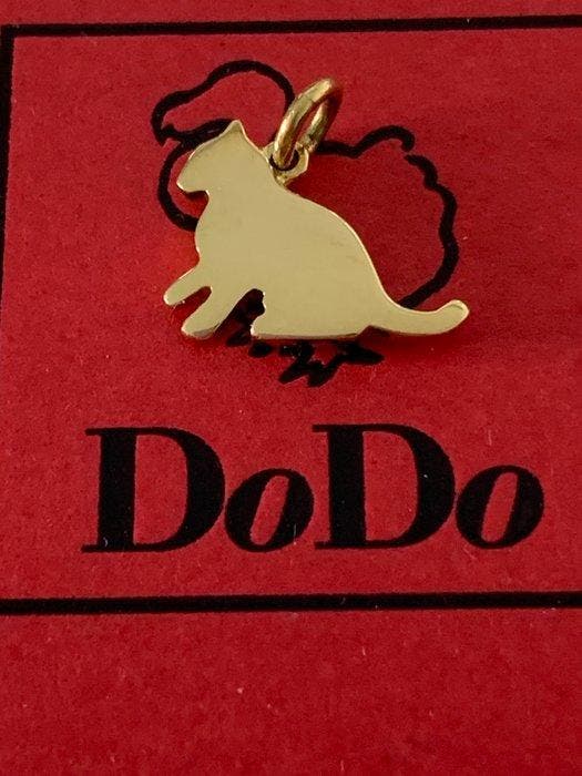 Dodo - Medaille hanger - Dodo gatto - 18 karaat Geel goud -, Handtassen en Accessoires, Antieke sieraden