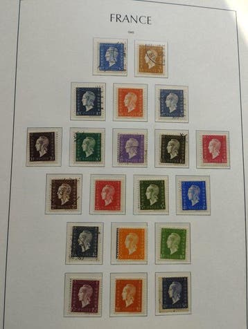 Frankrijk 1945/1953 - Forte-collectie door priemgetallen en, Gestempeld