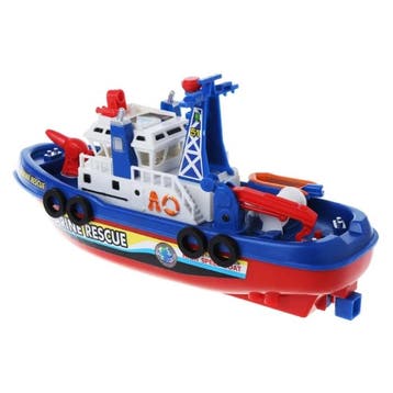 Marine Rescue Brandweerboot met Motor, Kraan en Waterpomp -, Verzenden, Nieuw
