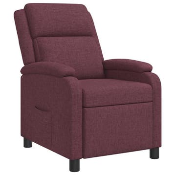 vidaXL Recliner Paars Stof, Huis en Inrichting, Fauteuils, Verzenden, Nieuw