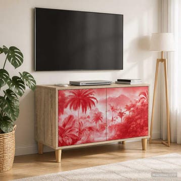 vidaXL Tv-meubel AACHEN 69 x 33 x 50 cm Sonoma Bewerkt hout, Maison & Meubles, Verzenden