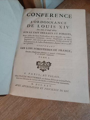 De Gallon - Conférence de lordonnance de Louis XIV du mois